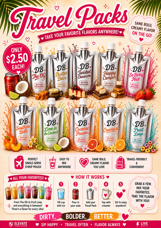 Dirty Soda Single Serve Syrup Pouch