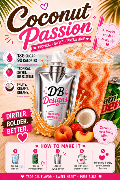Dirty Soda Single Serve Syrup Pouch