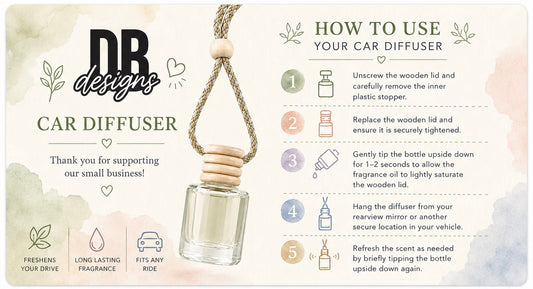 Car Oil Diffuser Refill