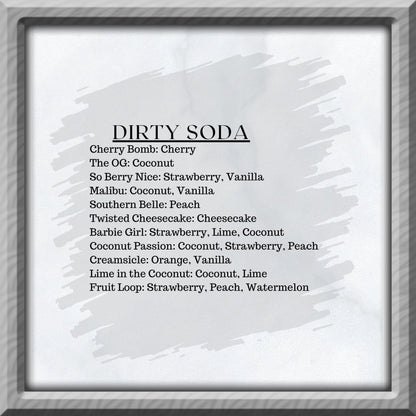 Dirty Soda Syrups