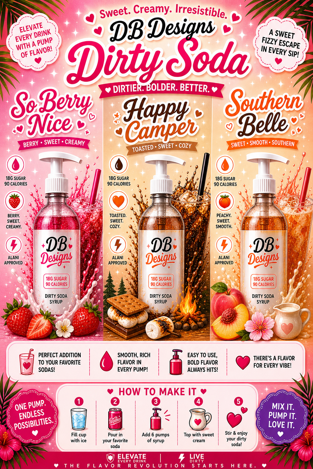 Dirty Soda Syrups