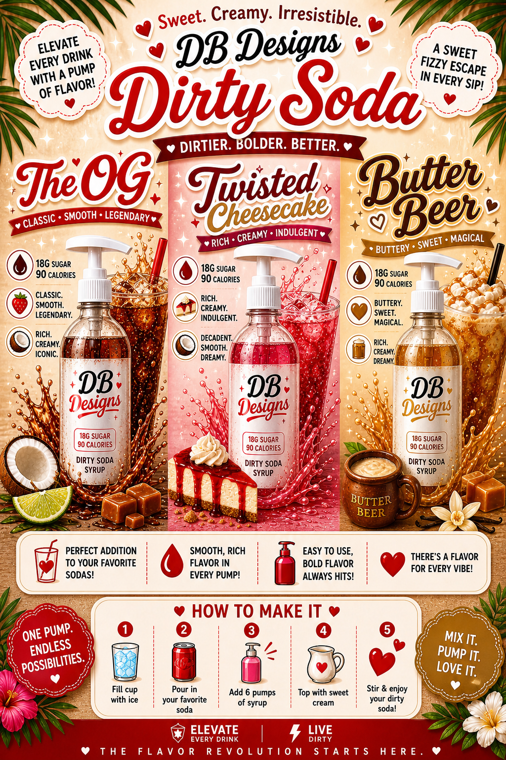Dirty Soda Syrups