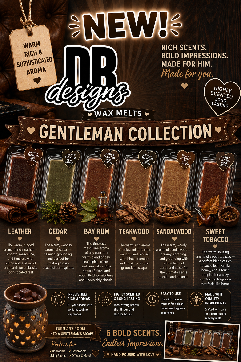 Wax Melts-               sold by the bar