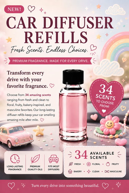Car Oil Diffuser Refill